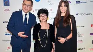 Irena Koźmińska - Prezes Fundacji i prowadzący Bal Anna Czartoryska-Niemczycka i Maciej Orłoś