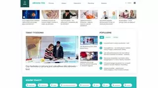 Screen strony głównej portalu zdrowie.tvn.pl