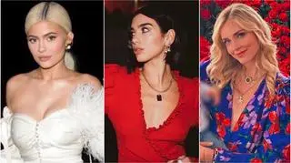Kylie Jenner, Dua Lipa i Chiara Ferragni w kreacjach Magdy Butrym