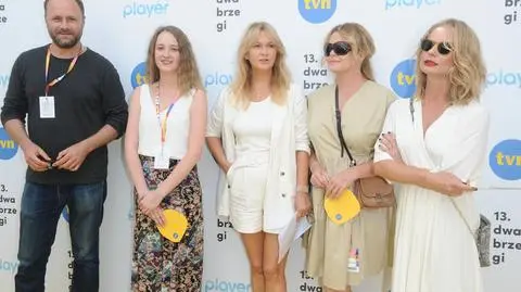 Leszek Lichota, Maria Kowalska, Grażyna Torbicka, Daria Widawska i Magda Cielecka na festiwalu Dwa Brzegi