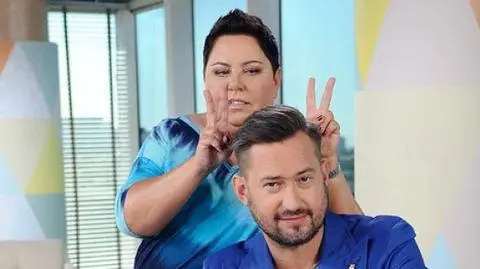 Dorota Wellman i Marcin Prokop w  Dzień Dobry TVN