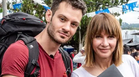 Grażyna Wolszczak i Filip Sikora