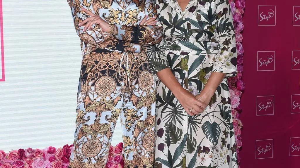 Agata Młynarska i Małgorzata Łupina na konferencji TVN Style