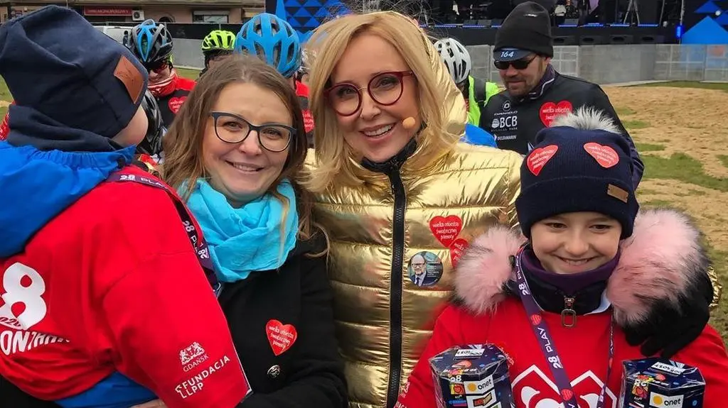 Agata Młynarska na finale WOŚP w Gdańsku