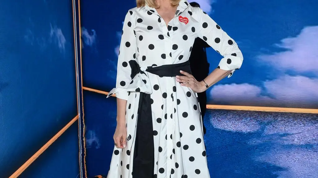 Agata Młynarska na konferencji TVN i Discovery