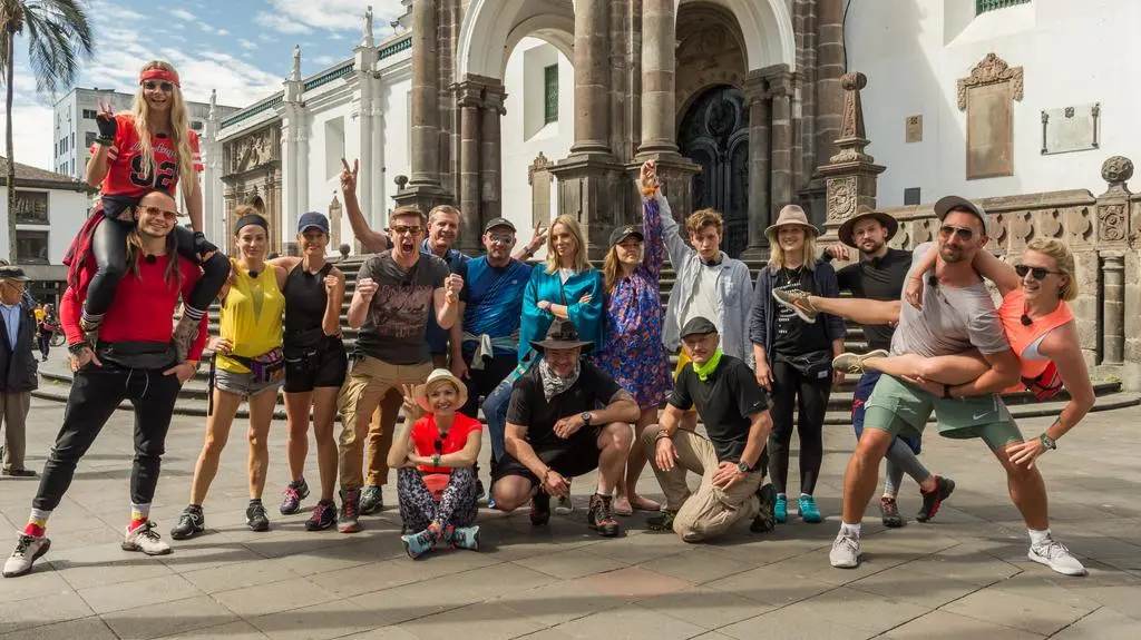 Agnieszka Woźniak-Starak i uczestnicy "Ameryka Express"