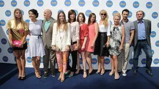 Aktorzy z serialu "Na Wspólnej" podczas konferencji TVN na jesień 2012