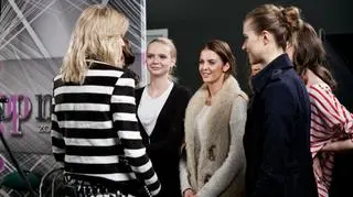 Anja Rubik na planie "Top Model"