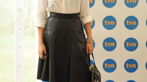 Aktorzy z serialu "Na Wspólnej" podczas konferencji TVN na jesień 2012