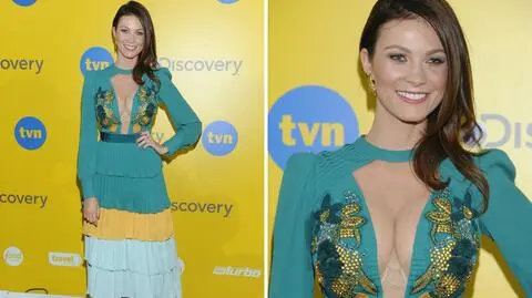 Anna Lucińska na konferencji TVN i Discovery