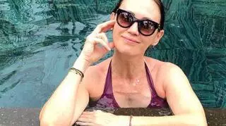 Anna Nowak Ibisz na basenie