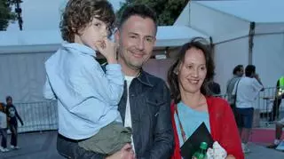 Anna Nowak-Ibisz z byłym mężem, Krzysztofem Ibiszem i synem Vincentem, 2012 rok