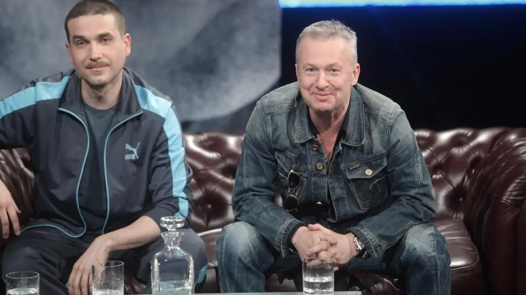 Bogusław Linda i Marcin Dorociński