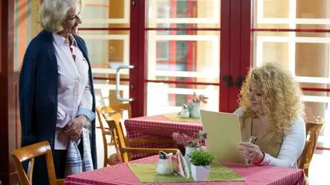 Bożena Dykiel i Magda Gessler na konferencji TVN