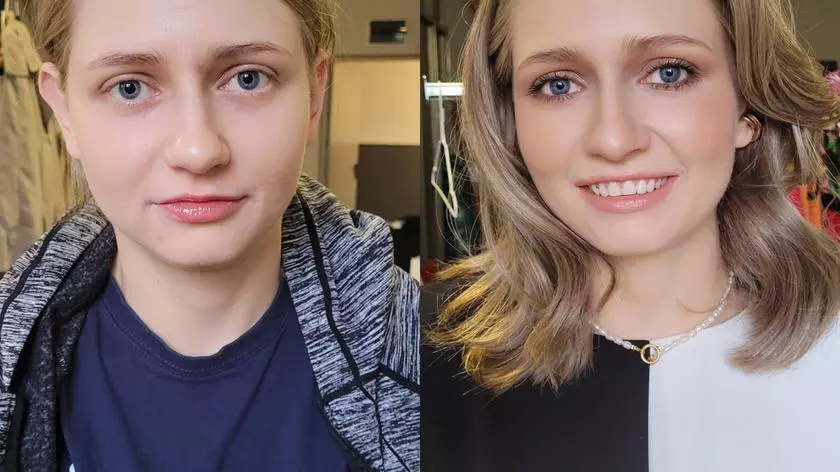 Czas na zmianę: Zuzia przed i po make-upie