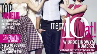 Dawid Woliński, Justyna, Marta, Tamara i Ania na okładce "Glamour"