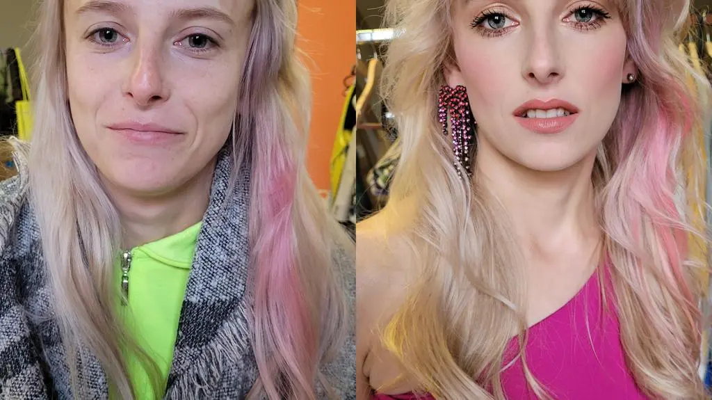 Emilia przed i po metamorfozie