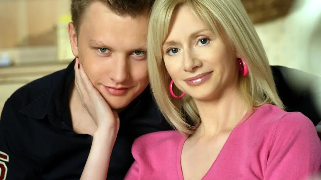 Ewa Nowak z synem Igorem