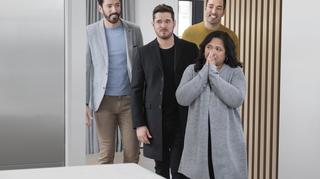 Michael Buble na planie "Remontów gwiazd Hollywood"