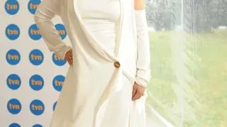 Magda Gessler w anielskiej stylizacji