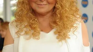 Magda Gessler w anielskiej stylizacji