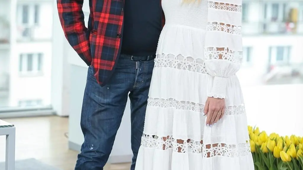 Izabela Janachowska i Krzysztof Jabłoński w studio Dzień Dobry TVN, 3 maja 2019