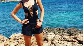 Izabela Janachowska z mężem na wakacjach