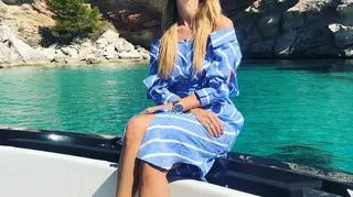 Izabela Janachowska z mężem na wakacjach