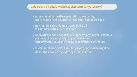 Jak skorzystać z bonu turystycznego?