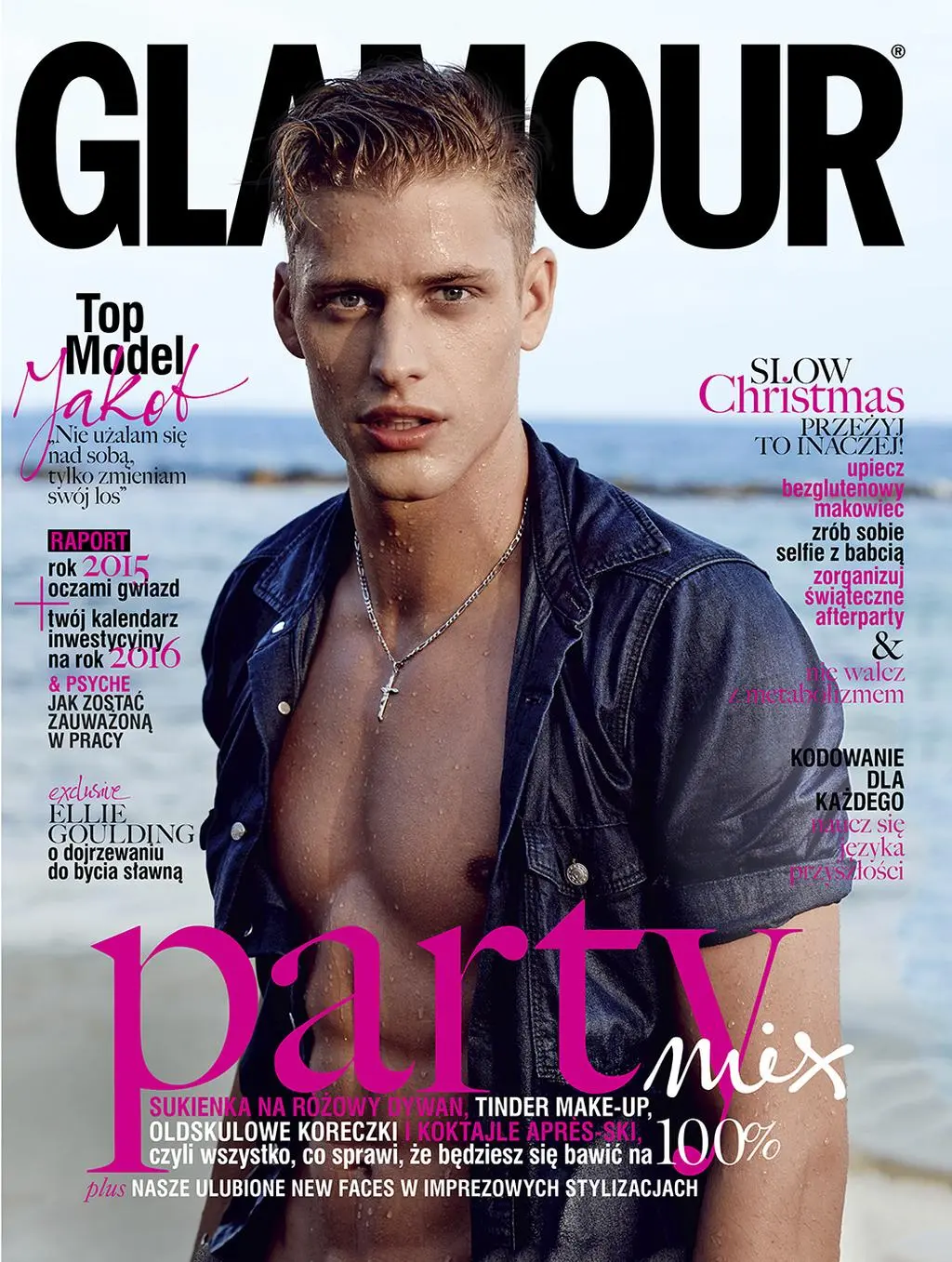 Jakob Kosel na okładce "Glamour"