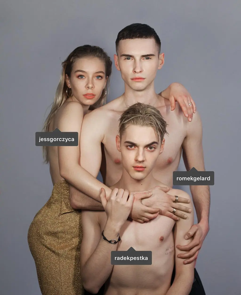 Jessica Gorczyca, Radek Pestka, Romek Gelard