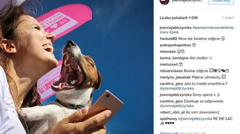 Joanna Jablczynska i jej pies Mecenas