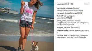 Joanna Jablczynska i jej pies Mecenas