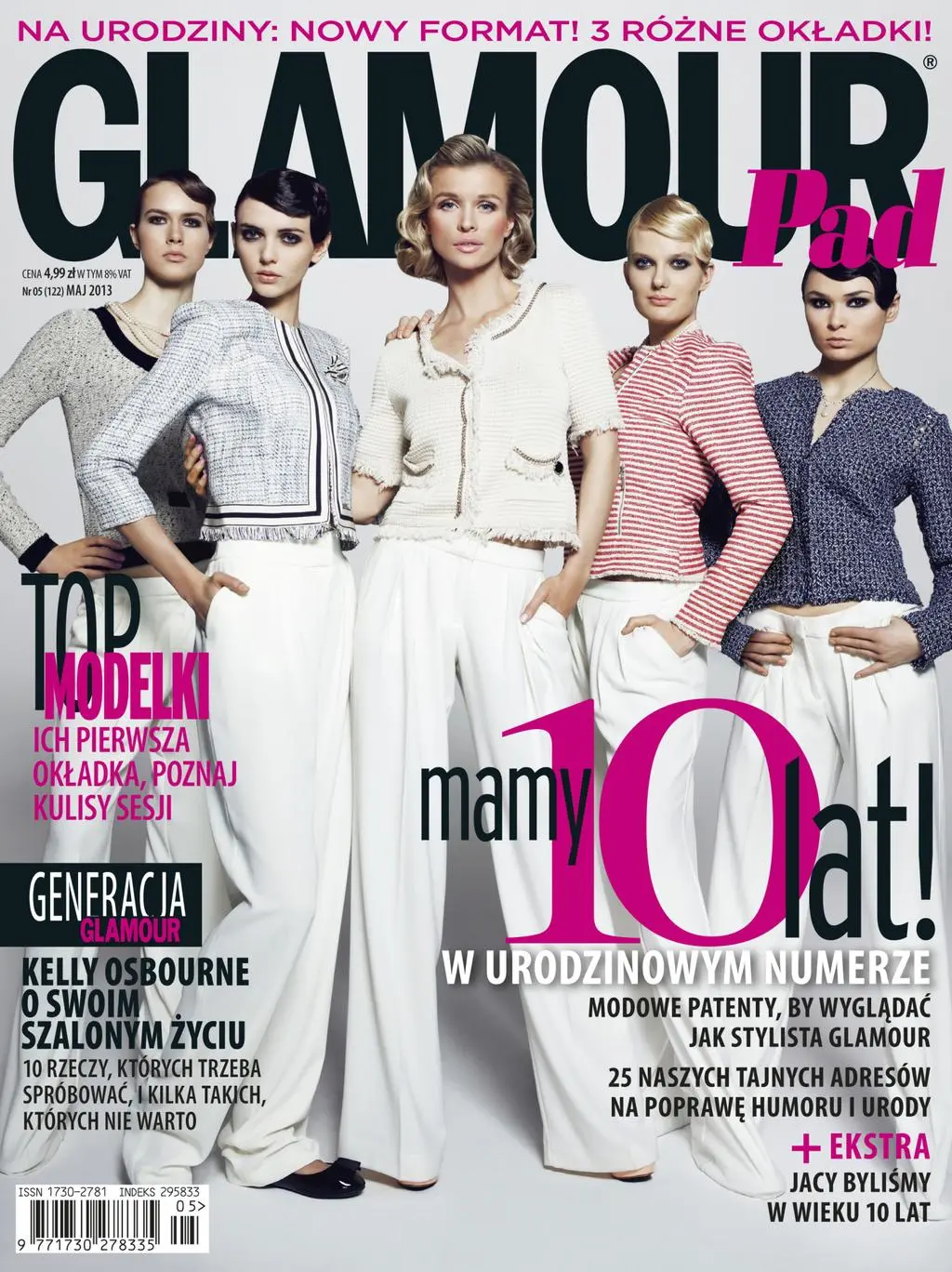 Joanna Krupa, Asia, Ania C., Ania P. i Marcela na okładce "Glamour"