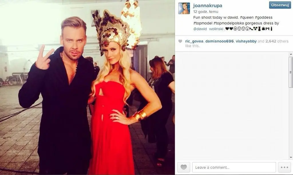 Joanna Krupa i Dawid Woliński