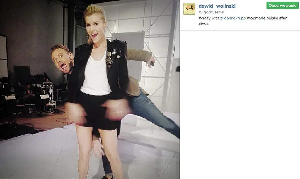 Joanna Krupa i Dawid Woliński