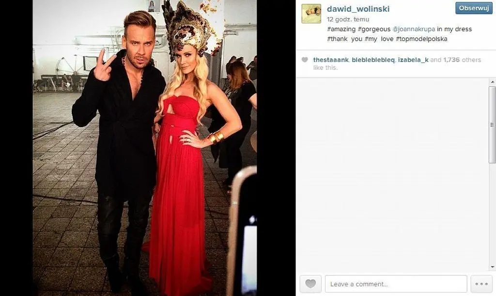 Joanna Krupa i Dawid Woliński