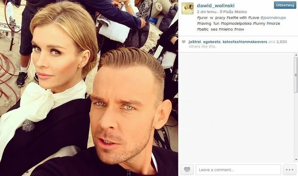 Joanna Krupa i Dawid Woliński