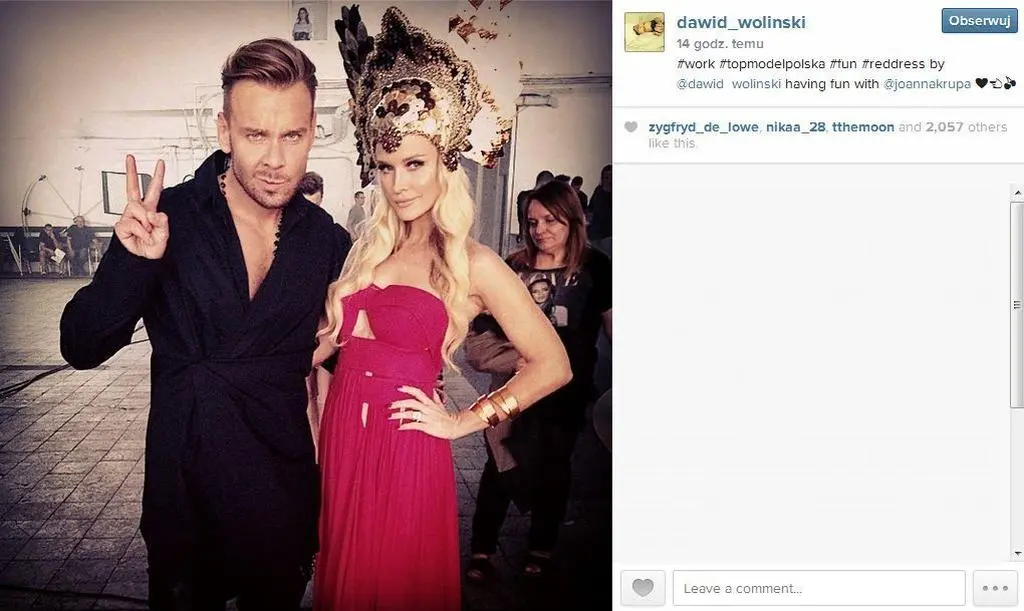 Joanna Krupa i Dawid Woliński