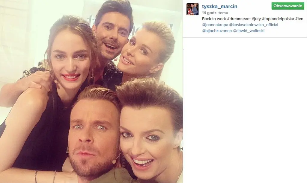 Jurorzy "Top Model" i Zuzanna Bijoch