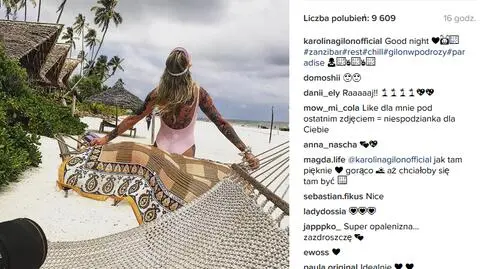 Rajskie wakacje Karoliny Gilon