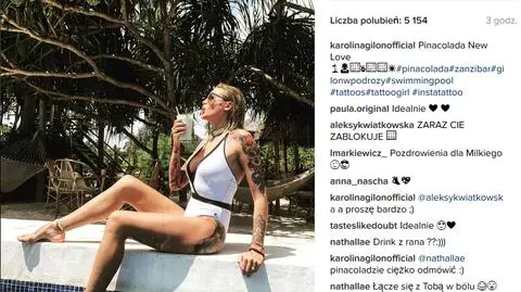 Rajskie wakacje Karoliny Gilon