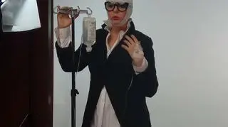 Karolina Korwin Piotrowska na planie spotu