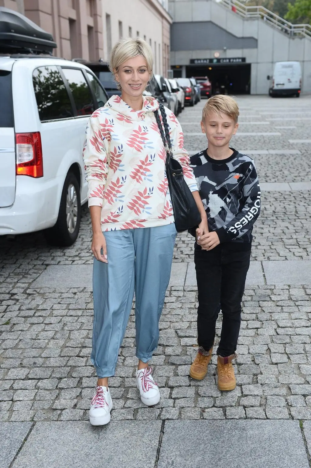 Katarzyna Zdanowicz z synem 