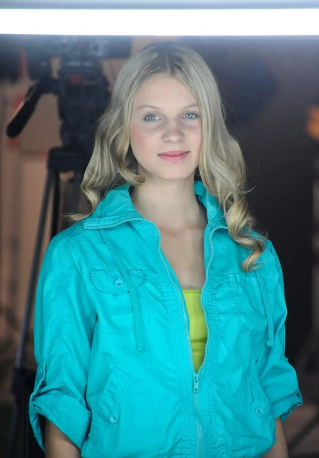 Klaudia Kulawik na planie teledysku