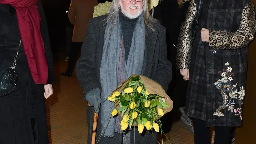 Krzysztof Antkowiak na otwarciu nowego atelier Tomasza Ossolińskiego