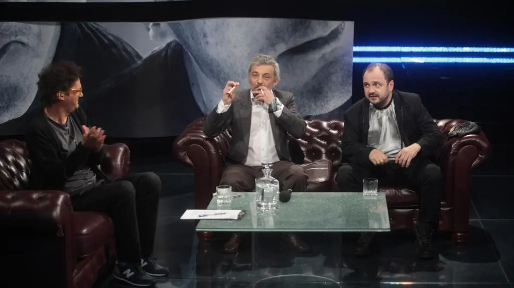 Kuba Wojewódzki, Marek Raczkowski i Arkadiusz Jakubik 	
