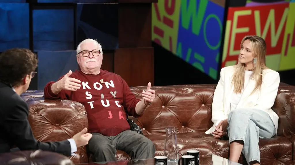 Kuba Wojewódzki: Ola Żebrowska i Lech Wałęsa	