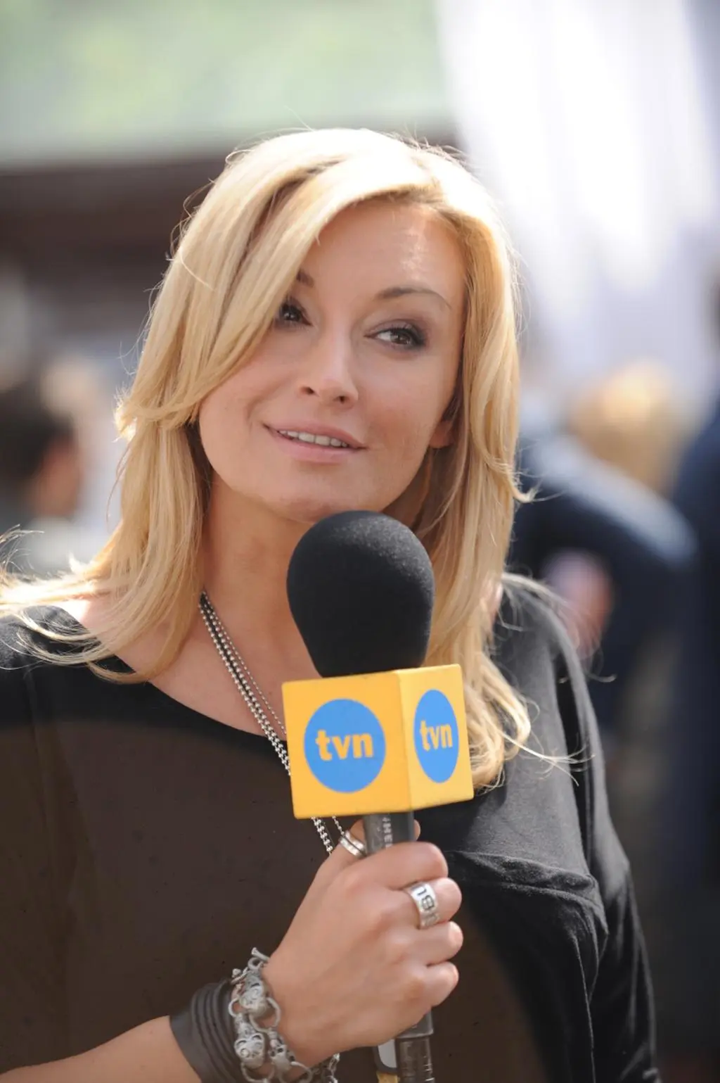 Kwitnąca Wojciechowska na konferencji ramówkowej TVN