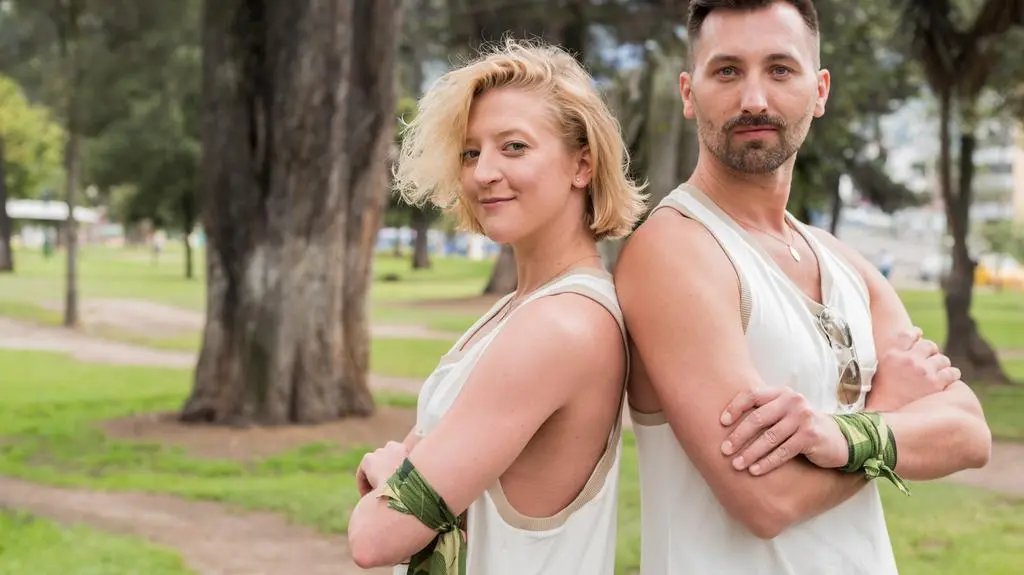 Lara Gessler i Piotr Sałata